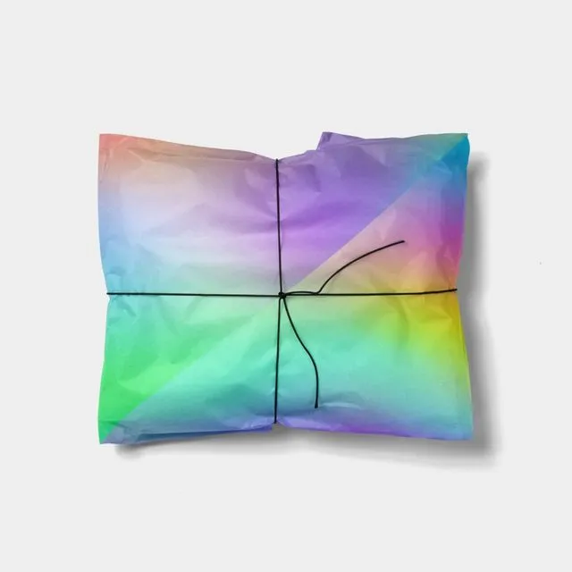 Gradient Rainbow Wrapping Paper Sheets