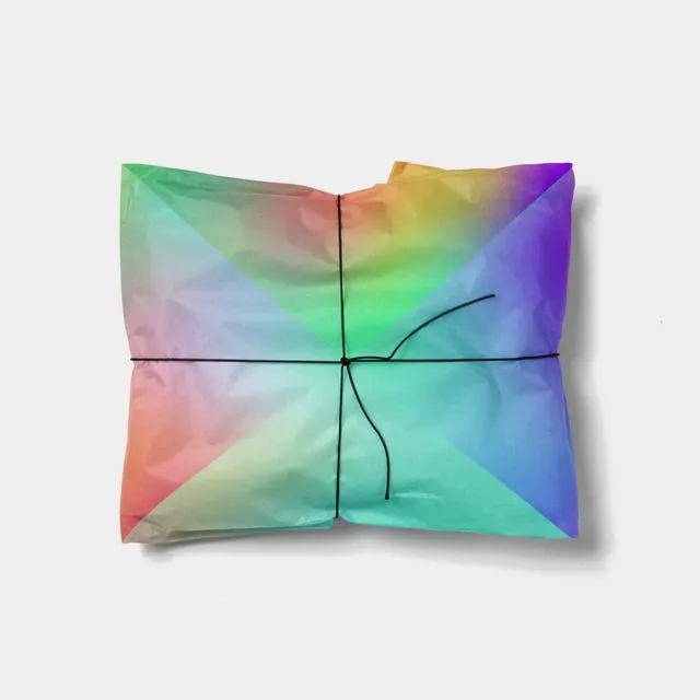 Ombre Rainbow Geo Gift Wrap