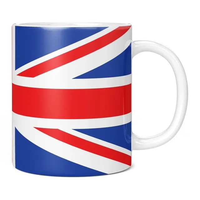 Union Jack Full Wrap Flag Mug, United Kingdom Great Britain