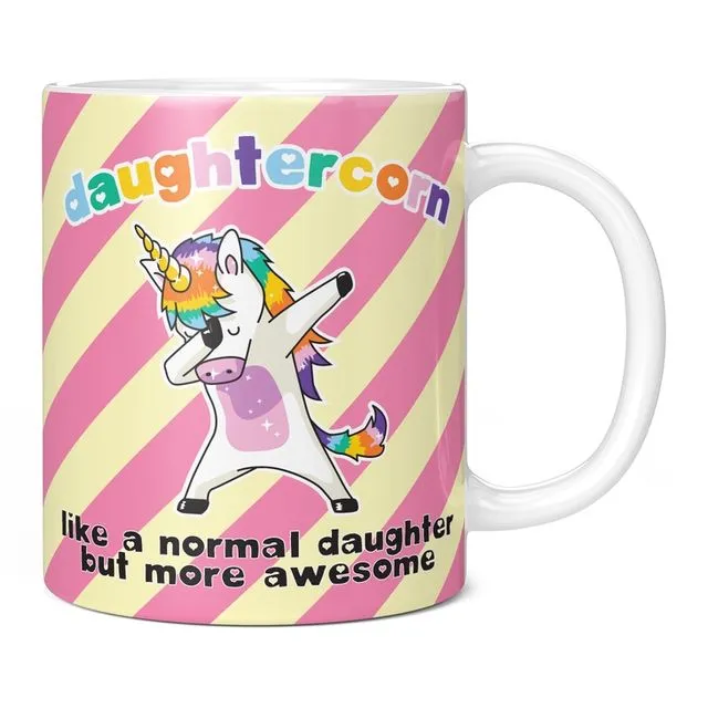 Daughtercorn Funny Novelty Mug, Gift Idea for Daughter