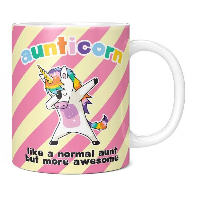 Aunticorn Funny Novelty Mug, Birthday Gift Idea for Aunt