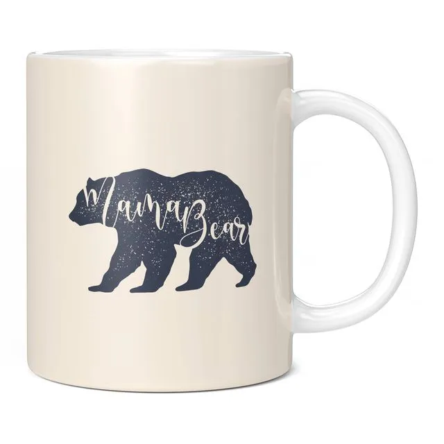 Mama Bear, Cute Mug for Mom, Birthday or Mothers Day Gift White
