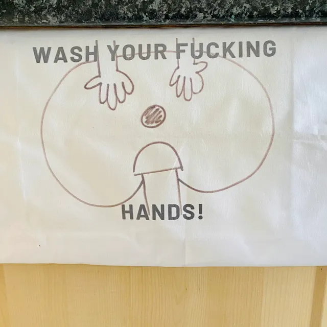 Wash Your Fucking Hands TeaTowel