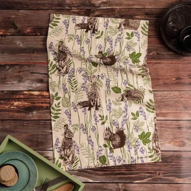 Woodland Creatures Dish Towel