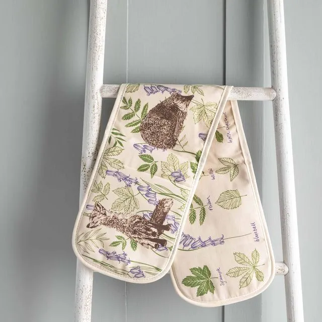 Woodland Creatures Double Oven Gloves