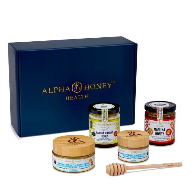 Deluxe Manuka Honey and Natural Skin Care Gift Box