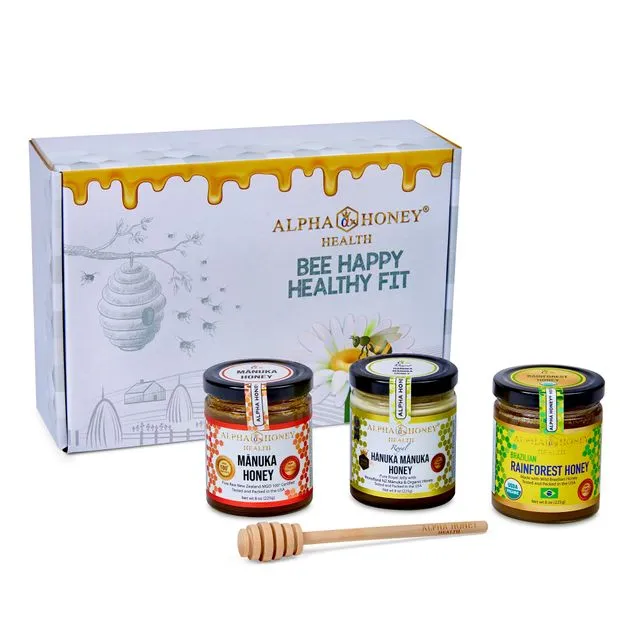 Alpha Honey Health 3 Honey Gift Box Set