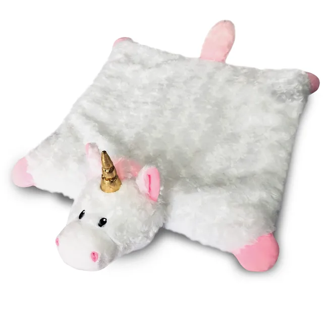 The MommyMat - Heartbeat Anxiety Pet Plush Mat Unicorn White