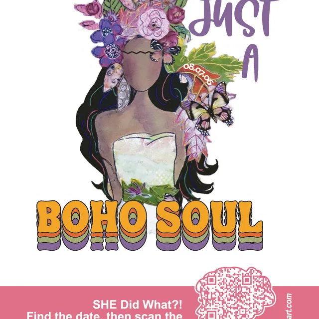 Just a Boho Soul - Die Cut Sticker