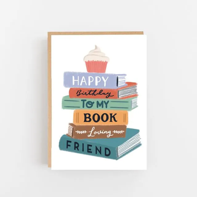 Lomond Paper Co. A6 Card - Happy Birthday To My Book Loving Friend