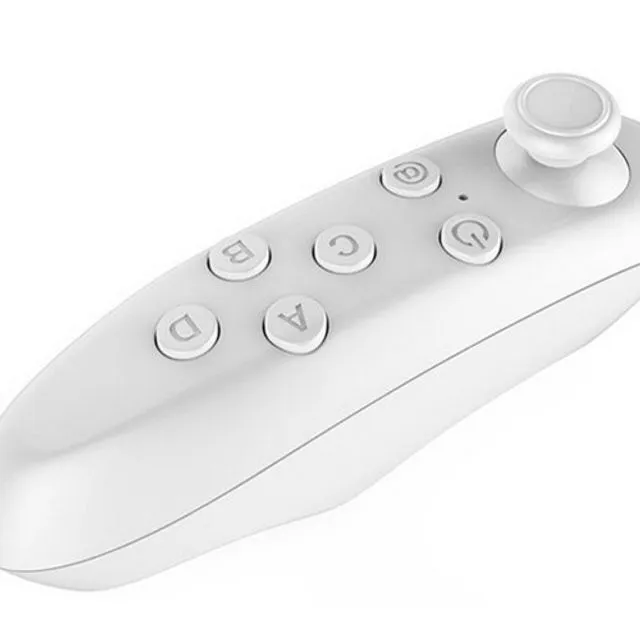 Remote Control for Bluetooth Devices and 3D Virtual Reality Headsets White