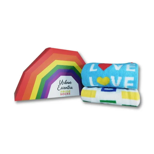 Unisex Rainbow Pride Socks Gift Set