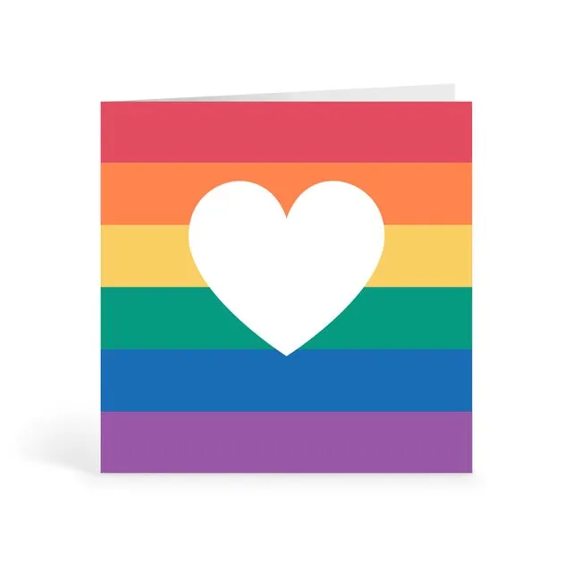Colourful Kardz - Rainbow Heart