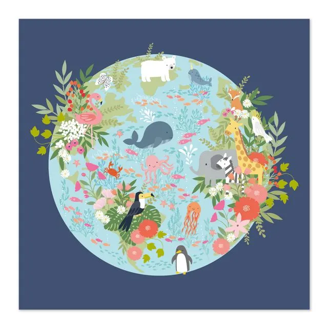 Our Planet Art Card