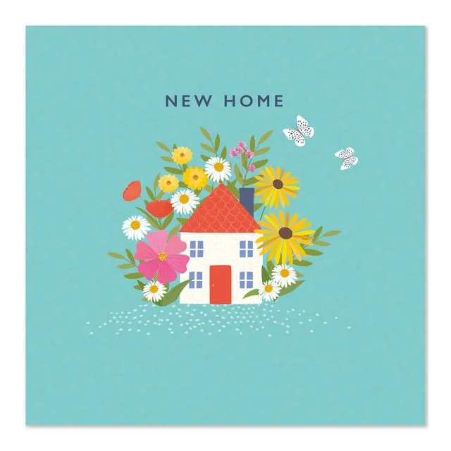 New Home Card Floral House