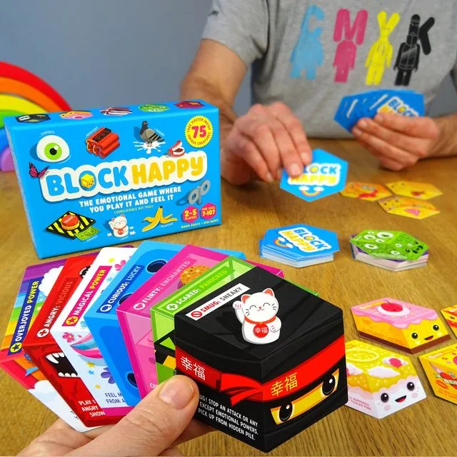 Block Happy Emotions Card Game
