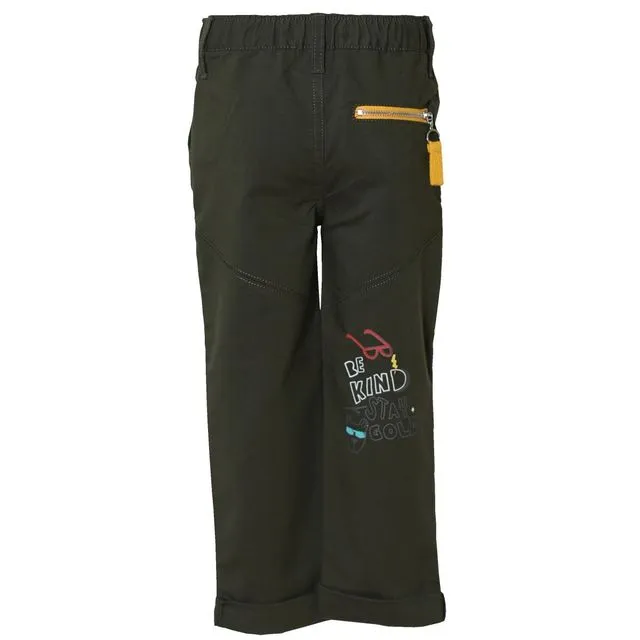 Boys Flat Front Stretch Trouser