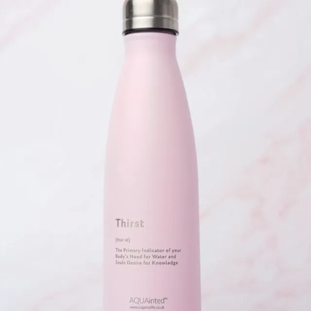 AQUAinted Premium Reusable Vacuum Insulated Bottles (500ML) - Light Pink