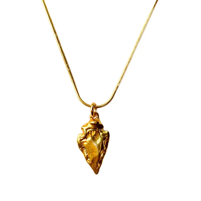 Arra - Organic Arrow Gold Necklace 18 inch