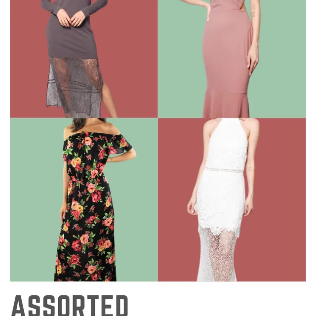 Women's Assorted Maxi Dresses 8/pack