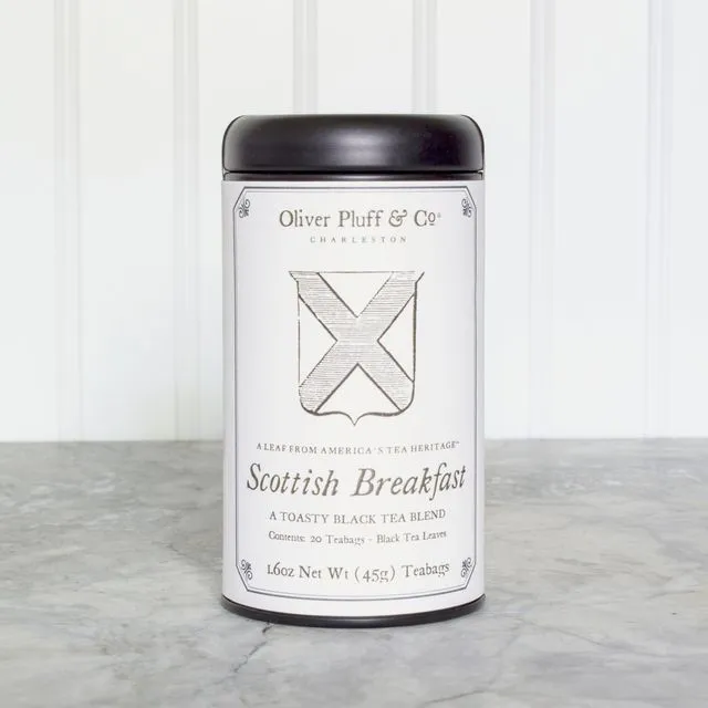 Scottish Breakfast Teabags in Signature Tin | Oliver Pluff & Co.