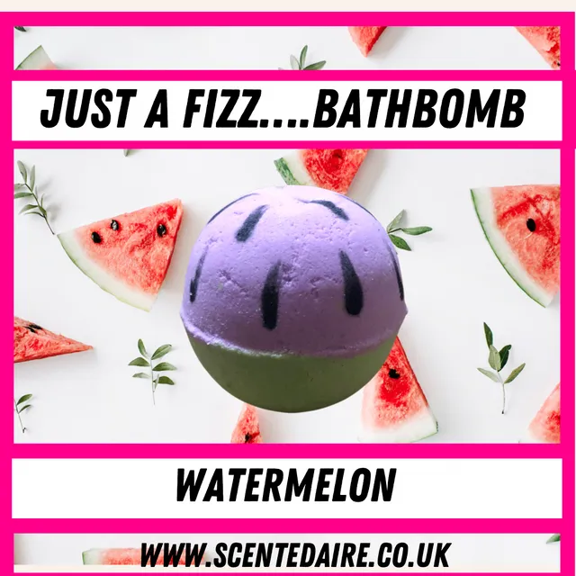 Watermelon bath bomb - 6.5cm round