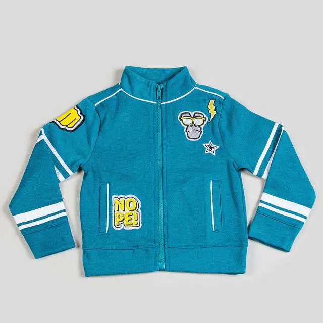 Boy's Tracksuit Jacket with Patchwork