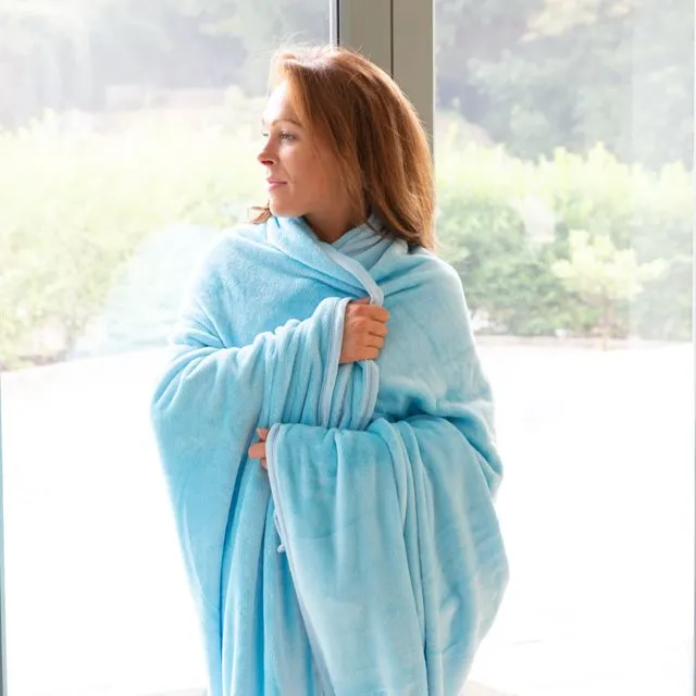 Snug-Rug PREMIUM Throw Blanket (Scuba Blue)