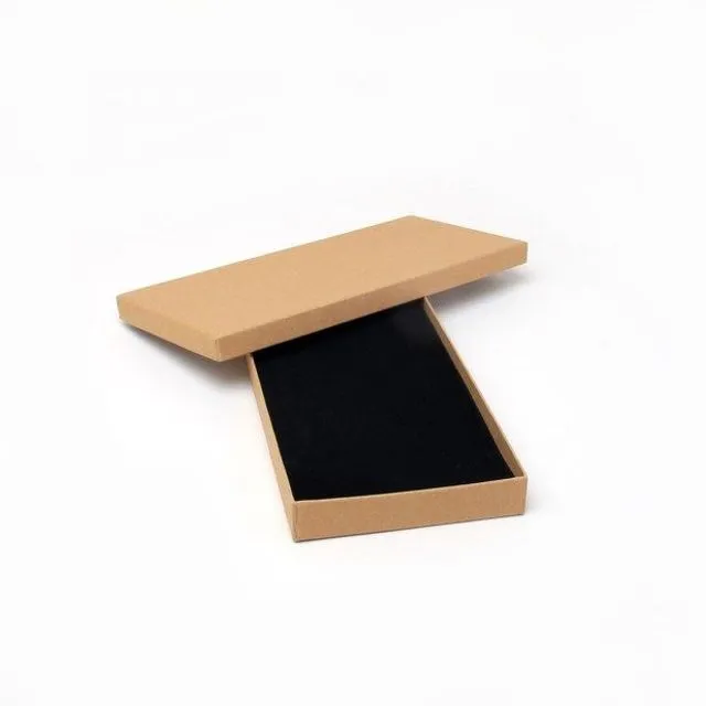 Brown kraft Size: 20x9x2.5cm paper gift box