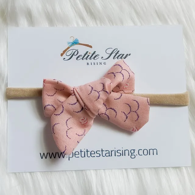 Soft Pink Floral Baby Headband