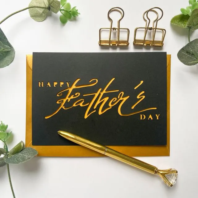 Luxury Happy father's day card