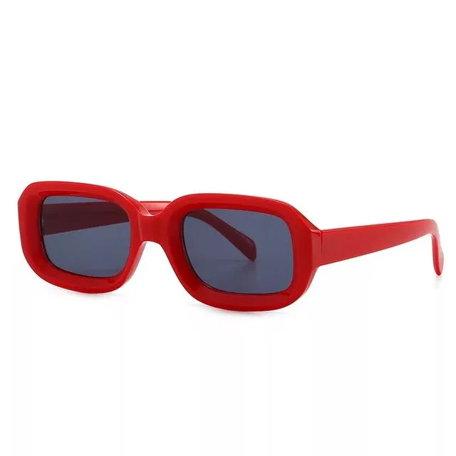 AMMA JO Cherry Red Square Sunglasses