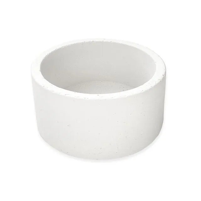 White 3" Round Planter, Cement Pottery, Succulent Planter Pot