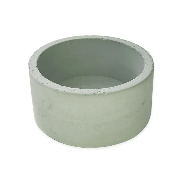 Green 3" Round Planter, Cement Pottery, Succulent Planter Pot