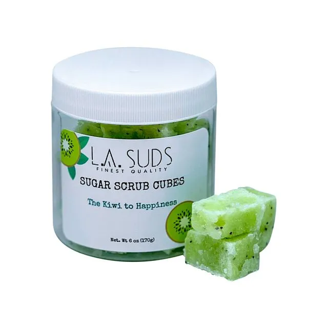 Body Sugar Scrub Exfoliant Cubes-Kiwi Scent