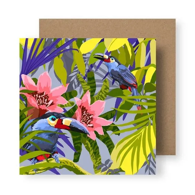 Toucans In The Jungle No.2 Greeting Card