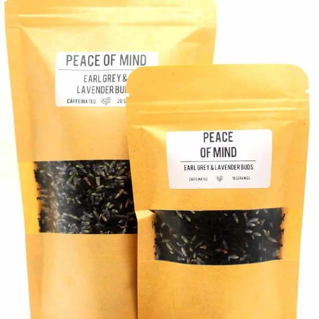 PEACE OF MIND Herbal Tea Blend - Earl Grey Tea + Lavender