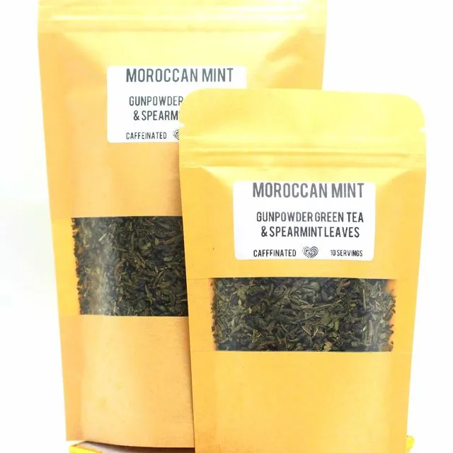 Moroccan Mint Green Tea Herbal Blend Loose Leaf
