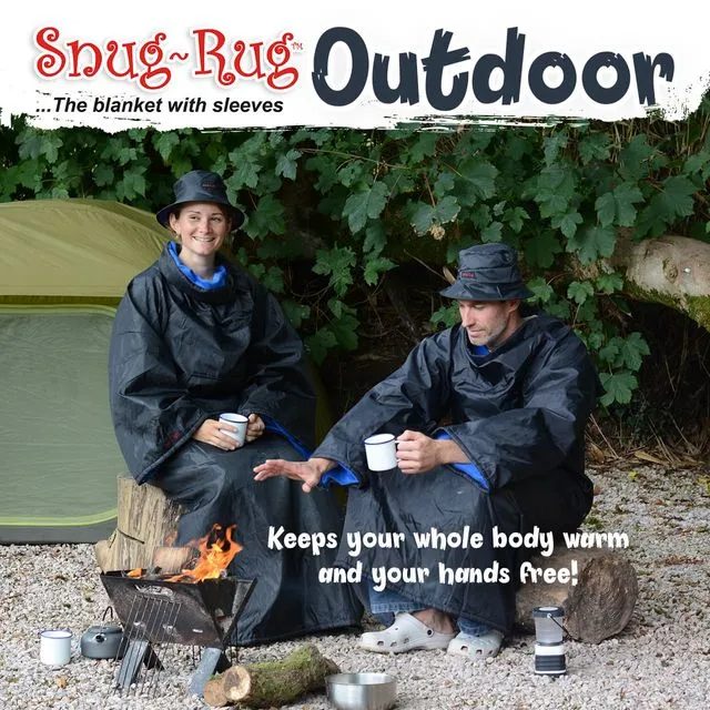 Snug-Rug Outdoor Waterproof Blanket with Sleeves