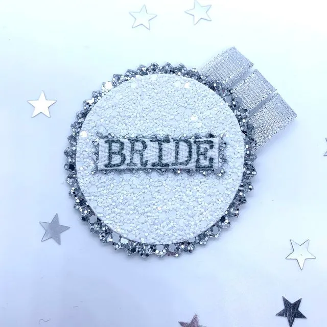 Bride to be rosette style badge