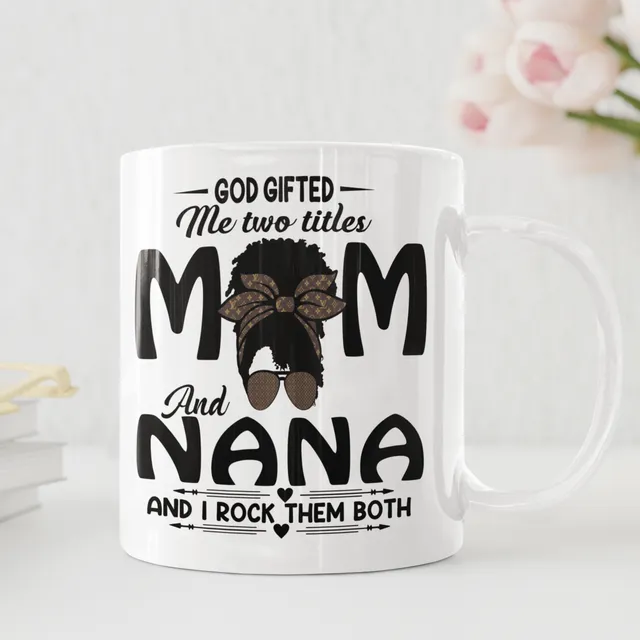 Mom and Nana Mug and Coaster Set