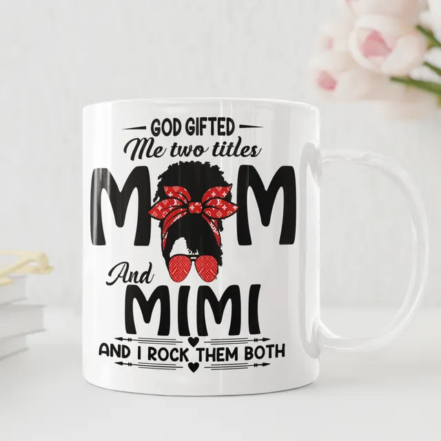 Mom and Mimi Mug and Coaster Set