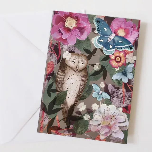 Floral owl