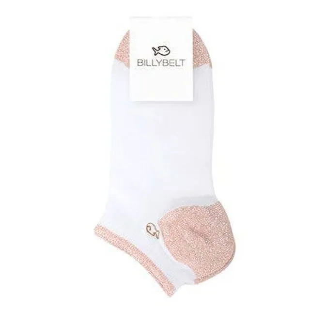 Copper White Ankle Socks for Women