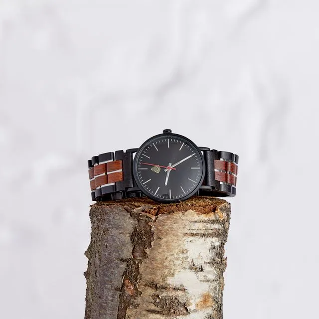 The Rowan - Handmade Wood Vegan Watch