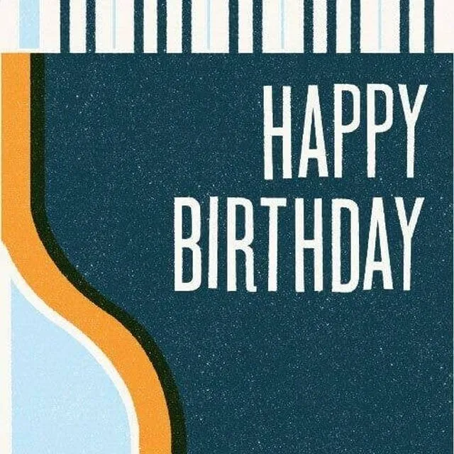 Happy Birthday Piano Greeting Card