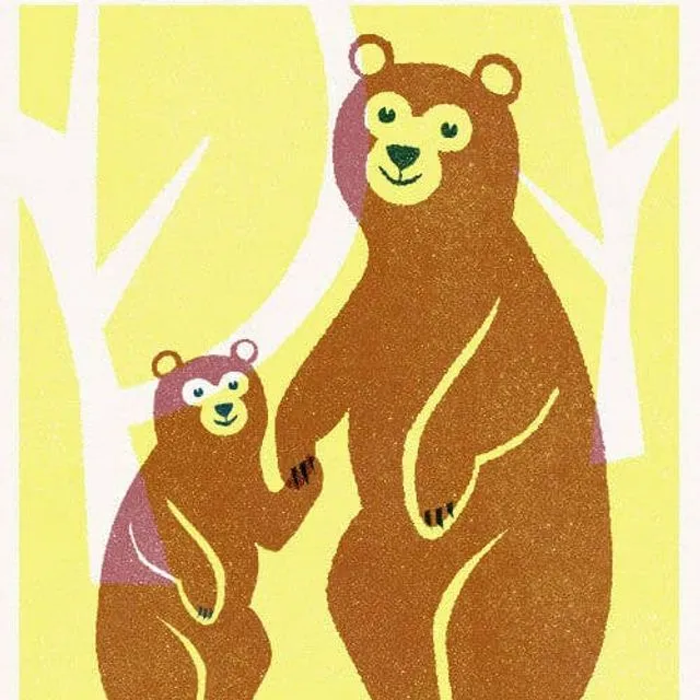New Baby Bears Greeting Card
