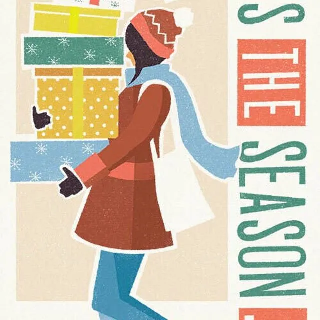 'Tis the Season, Shopper Christmas Card