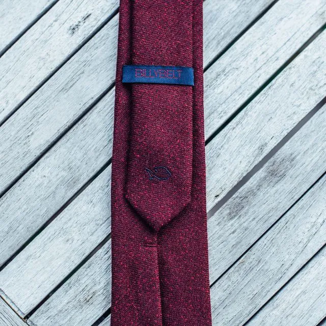 Burgundy and Red Wool Ties