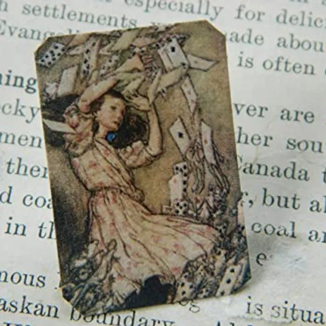 Lapel Pin Alice in Wonderland Arthur Rackham